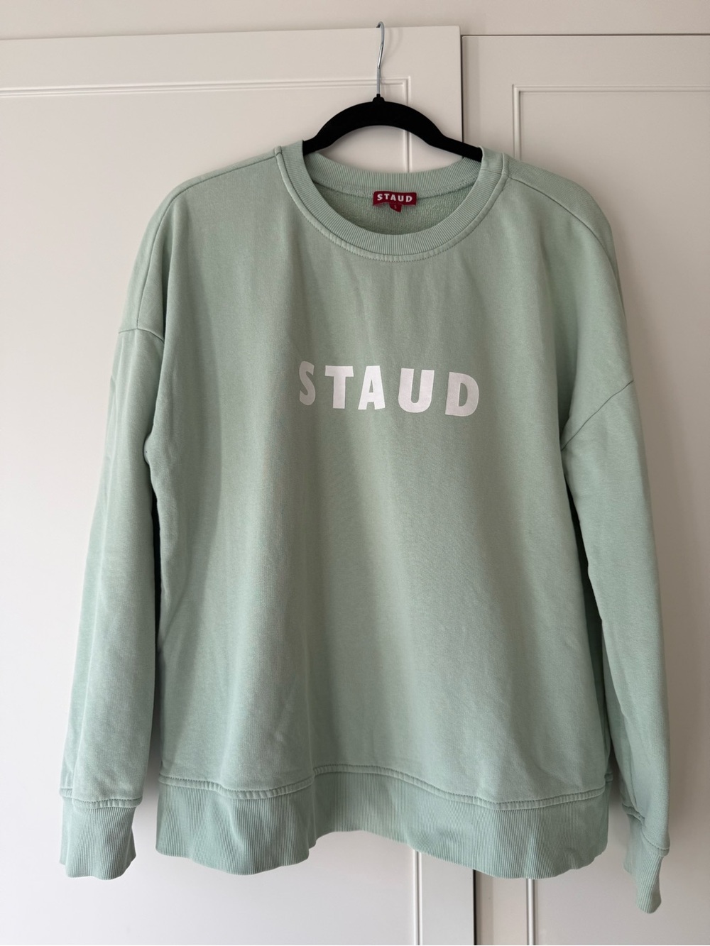 STAUD Crewneck Sweatshirt in Mint